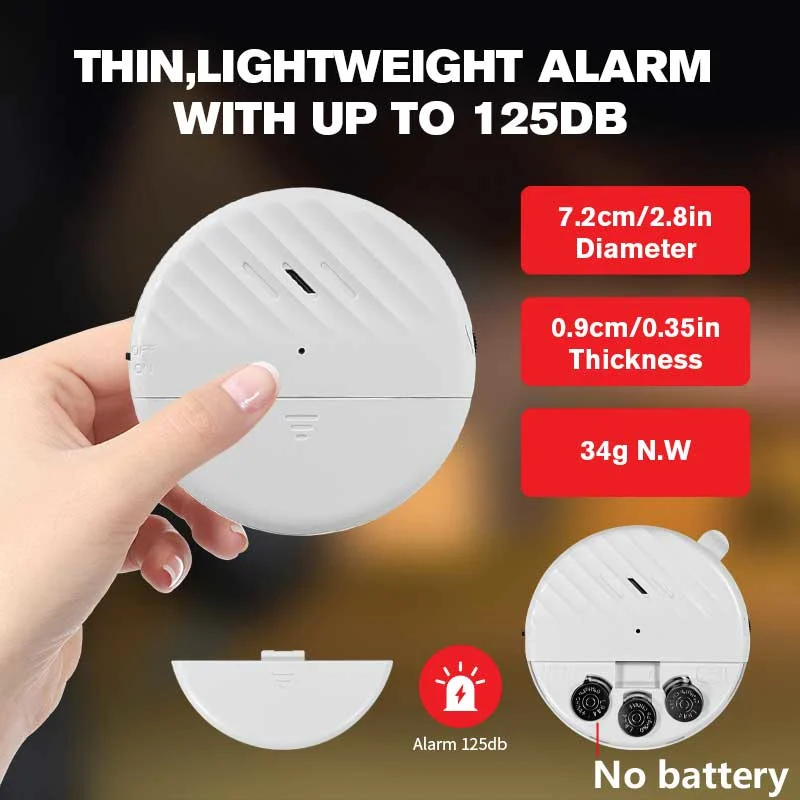 Wireless Vibration Sensor Alarm 125dB –